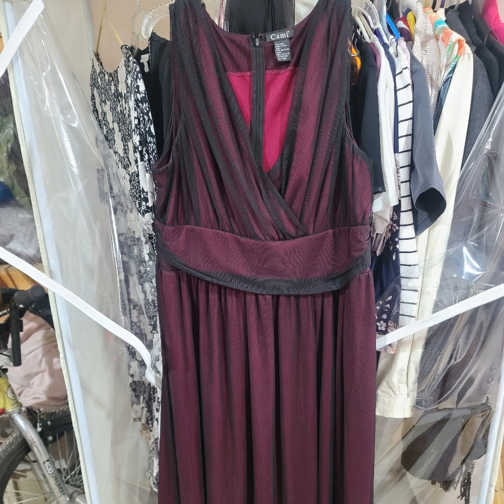 Formal wine colored dress
